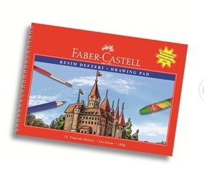 Faber-Castell Karton Kapak Resim Defteri 25x35 cm